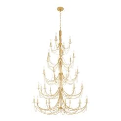 Brentwood 350C40FG 40-Light Chandelier - French Gold