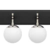 Allie 352B04BLPN 4-Light Vanity Light - Black/Polished Nickel
