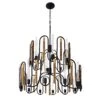 Darden 354P20MBAG 20-Light Pendant Light - Matte Black/Antique Gold