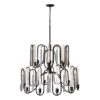 Darden 354P20MBCH 20-Light Pendant Light - Matte Black/Painted Chrome