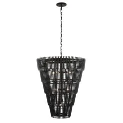 Apollo 355P08CB 8-Light Pendant Light - Carbon Black