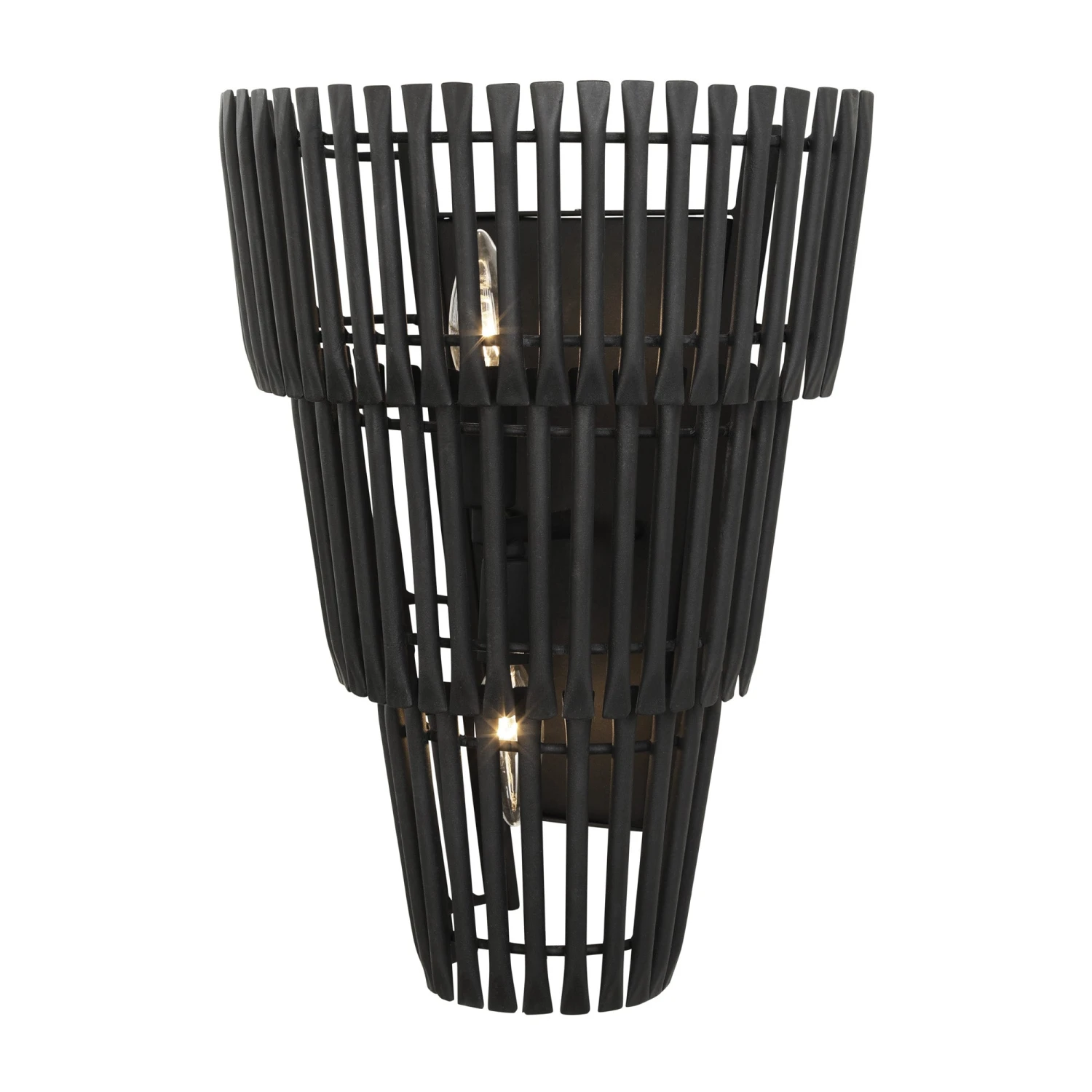 Apollo 355W02CB 2-Light Wall Sconce - Carbon Black - Image 2