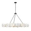 Cosmos 370C09MB 9-Light Chandelier - Matte Black