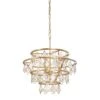 Fleur 386C04FG 4-Light Chandelier - French Gold