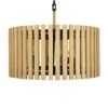 Suratto 387P06MBH 6-Light Pendant Light - Matte Black/Honey Blonde