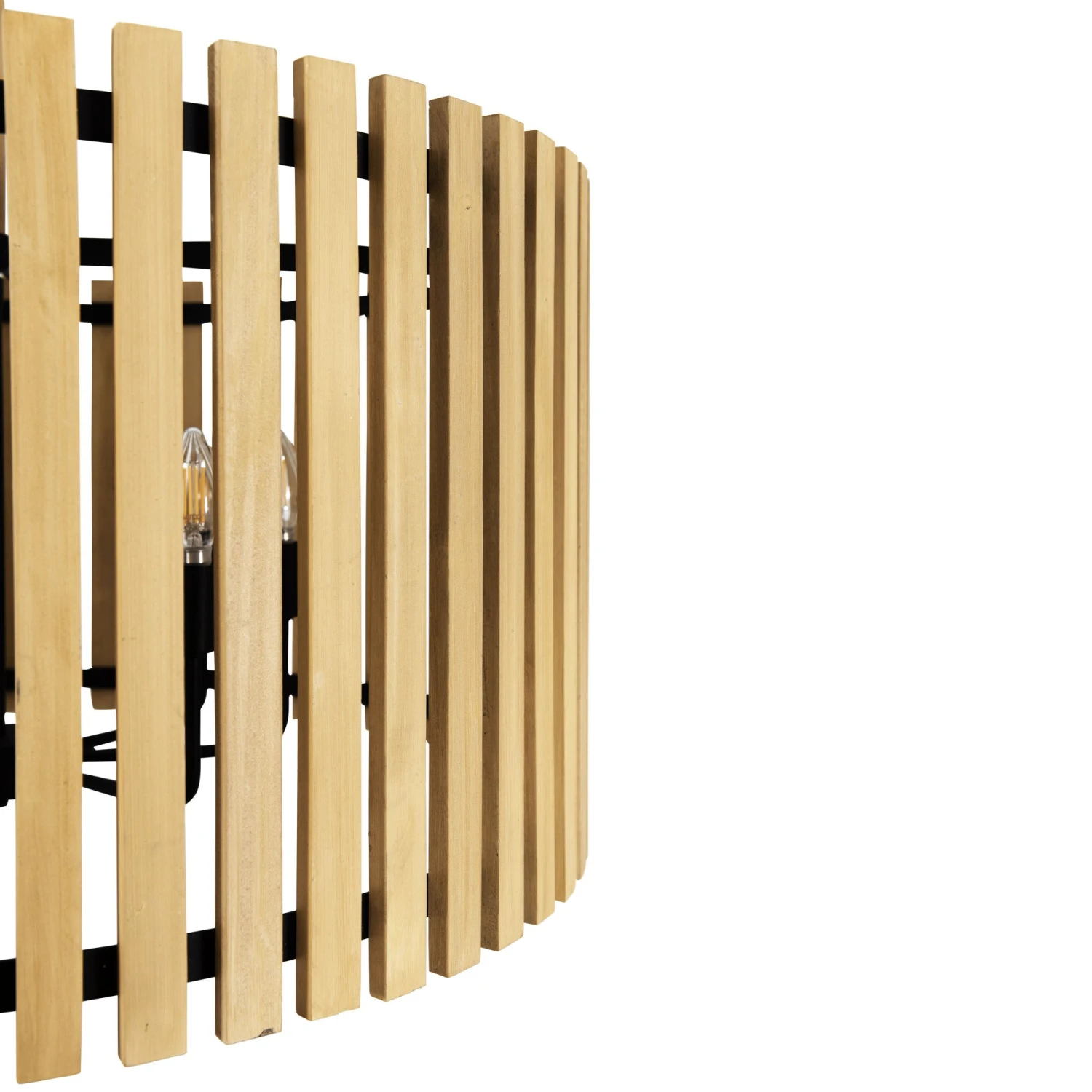 Suratto 387P08MBH 8-Light Pendant Light - Matte Black/Honey Blonde - Image 7