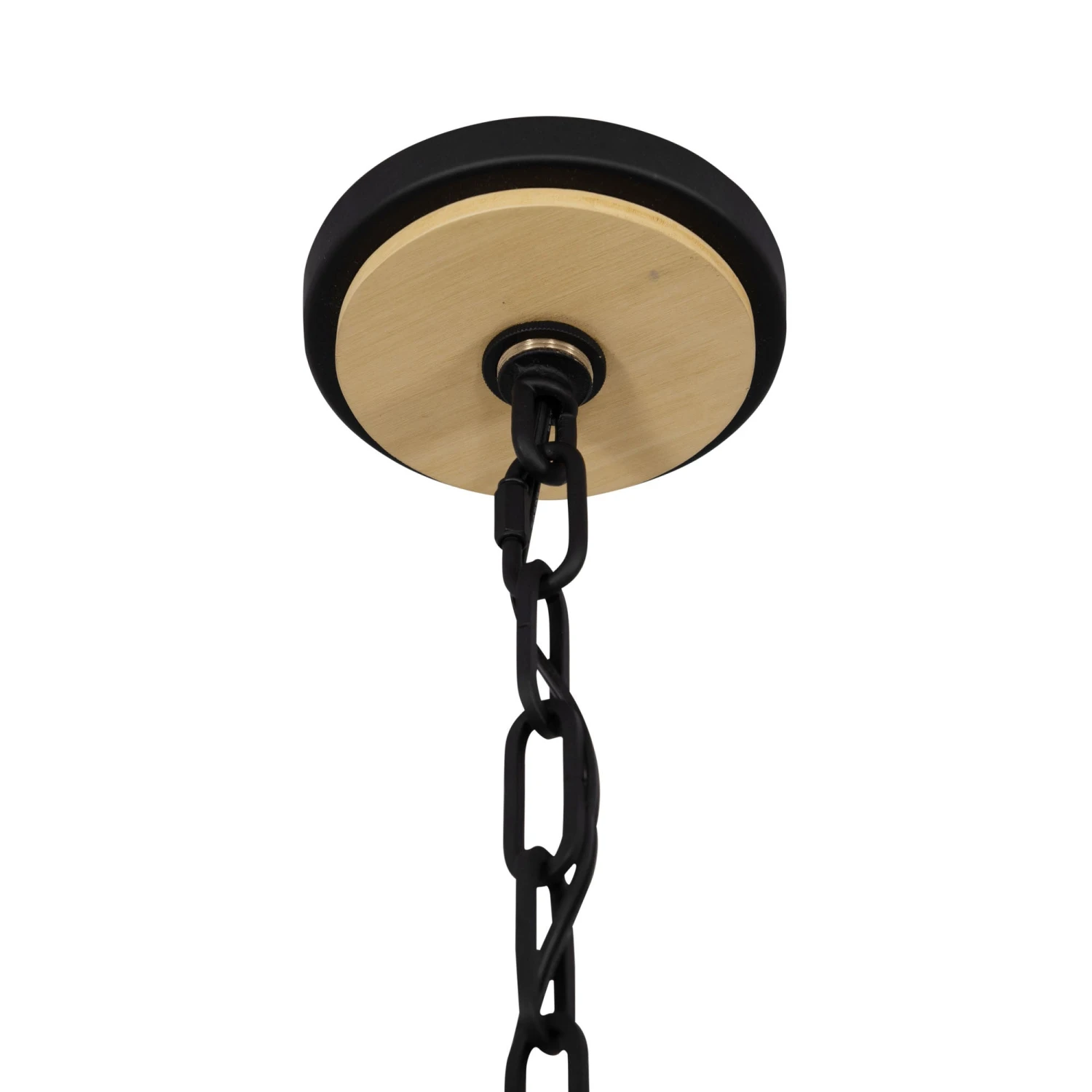 Suratto 387P08MBH 8-Light Pendant Light - Matte Black/Honey Blonde - Image 8
