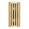 Suratto 387W02MBH 2-Light Wall Sconce - Matte Black/Honey Blonde