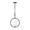 Stopwatch 388P01MBFG 1-Light Pendant Light - Matte Black/French Gold