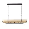 Blonde Moment 389N05MBHN 5-Light Kitchen Island Pendant - Matte Black/Honey/Medium Oak