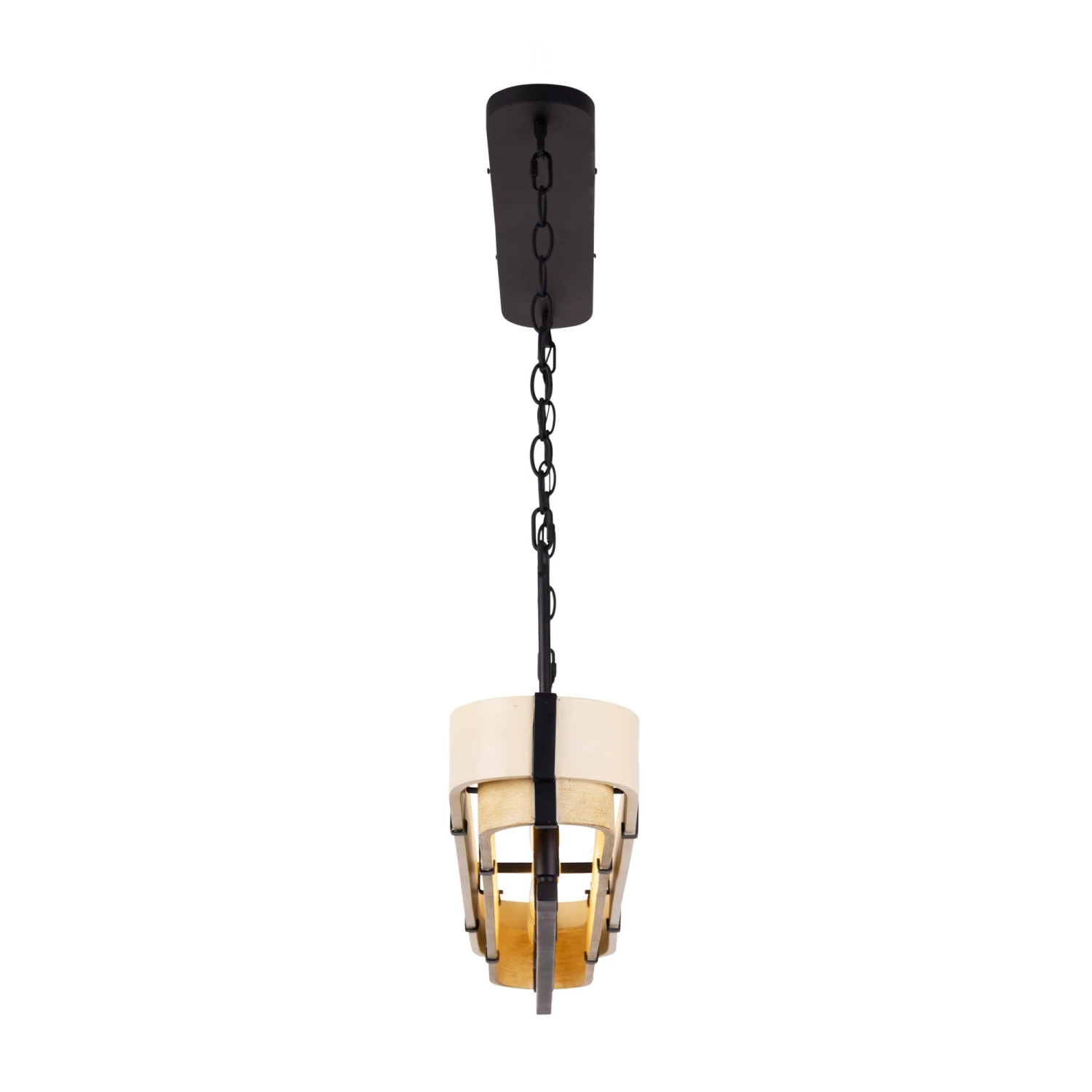 Blonde Moment 389N05MBHN 5-Light Kitchen Island Pendant - Matte Black/Honey/Medium Oak - Image 5