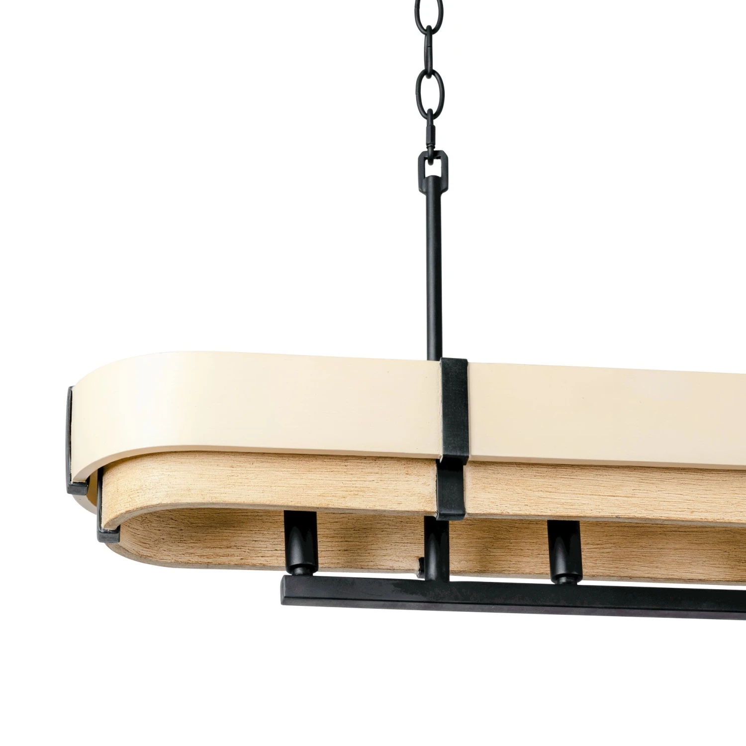Blonde Moment 389N05MBHN 5-Light Kitchen Island Pendant - Matte Black/Honey/Medium Oak - Image 7