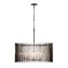 Park Row 393P08MBFG 8-Light Pendant Light - Matte Black/French Gold