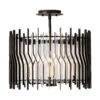 Park Row 393S04MBFG 4-Light Ceiling Light - Matte Black/French Gold