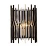 Park Row 393W01MBFG 1-Light Wall Sconce - Matte Black/French Gold
