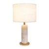 Sentu 394T01FGAL 1-Light Alabaster Table Lamp - French Gold