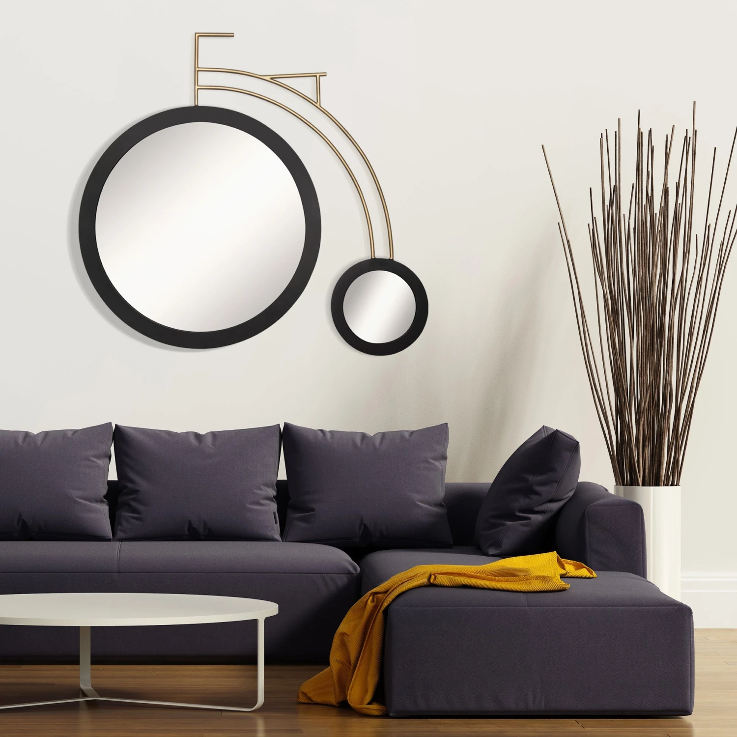 Out For A Ride 407MI10MBHG Mirror - Matte Black/Havana Gold - Image 2