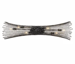 Rikki 320B06CBAG 6-Light Vanity Light - Carbon/Aged Gold